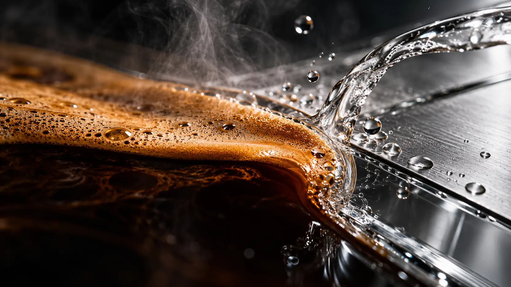 Coffee extraction technology shown in close detail